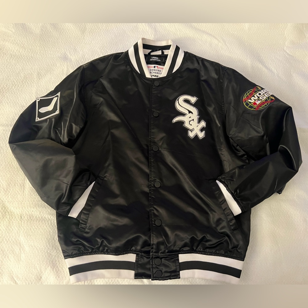 MLB Genuine Merchandise Pro Jacket (Size- Large) (Black/White)